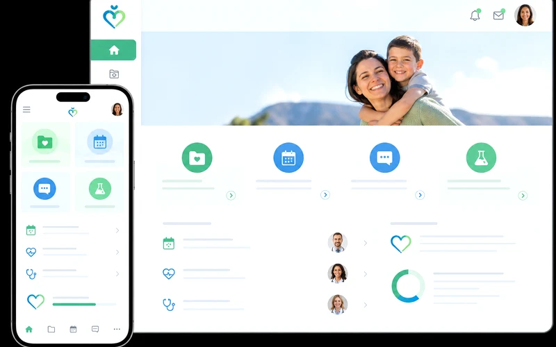 MyChart inspired healthcare app preview