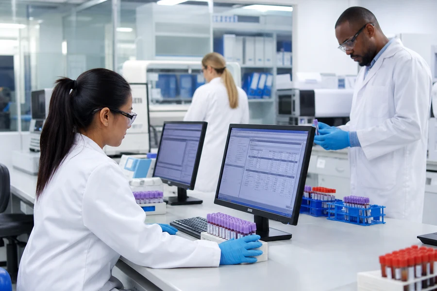 LIMS inspired hospital management software preview