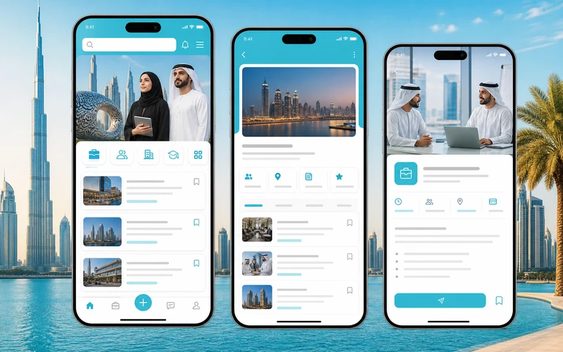Bayt inspired job portal app preview
