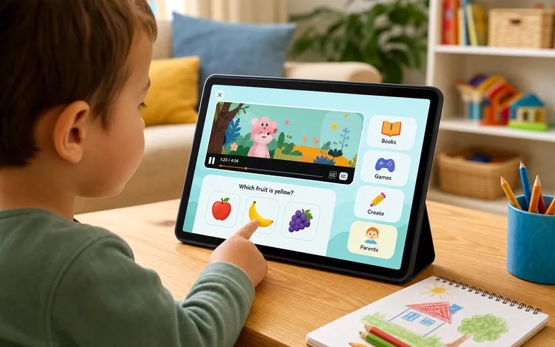 Khan Academy Kids inspired kids learning app preview
