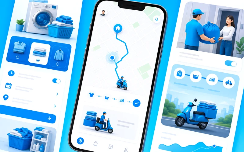 Laundryheap inspired laundry app preview