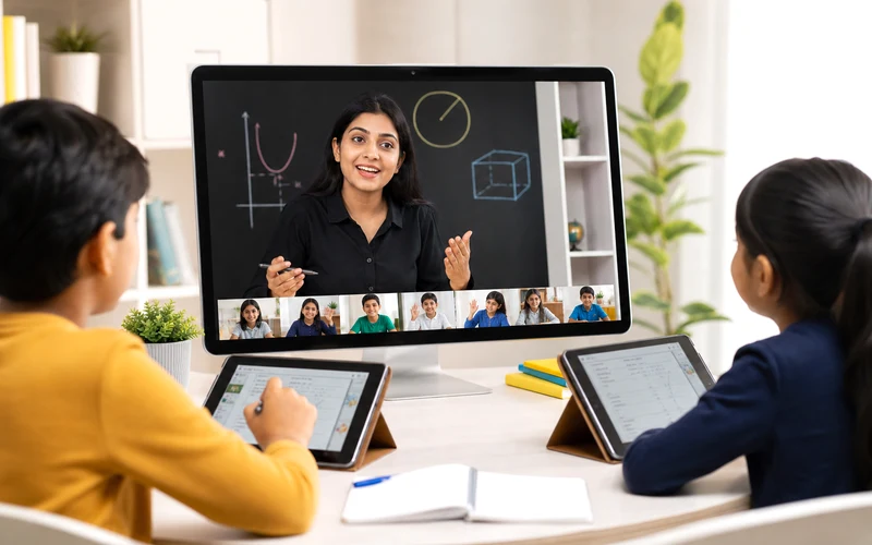 Vedantu inspired live tutoring app preview