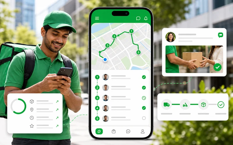 Bringg inspired logistics software app preview