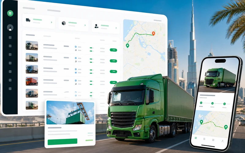 Trukkin inspired logistics software app preview