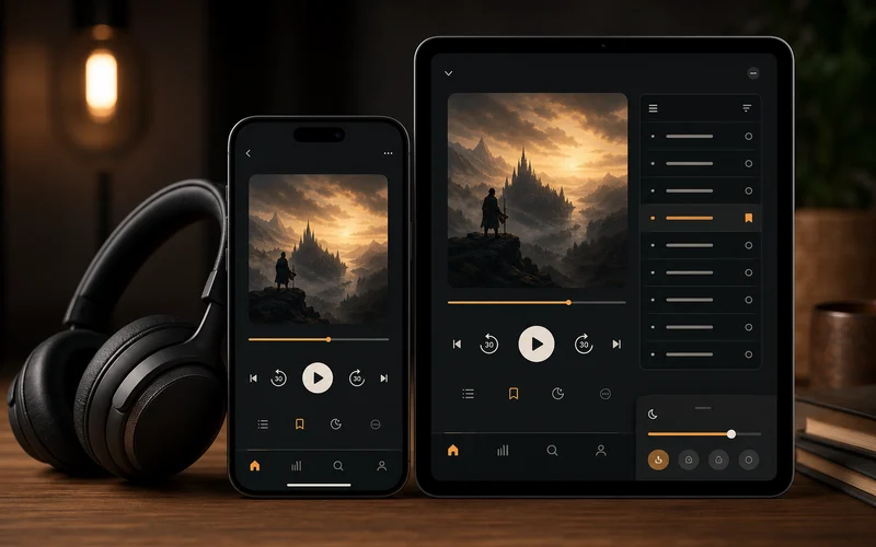 Audible inspired music streaming app preview