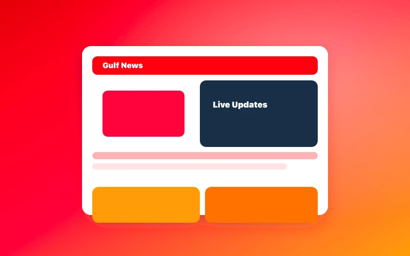 Gulf News inspired news app app preview