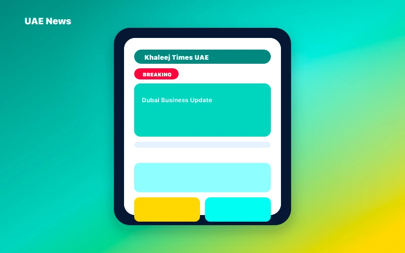 Khaleej Times inspired news app app preview