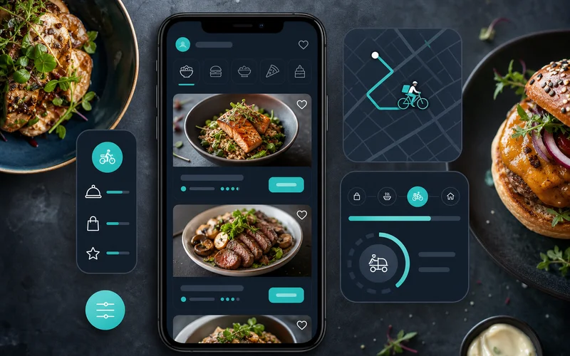 Deliveroo inspired on demand app preview