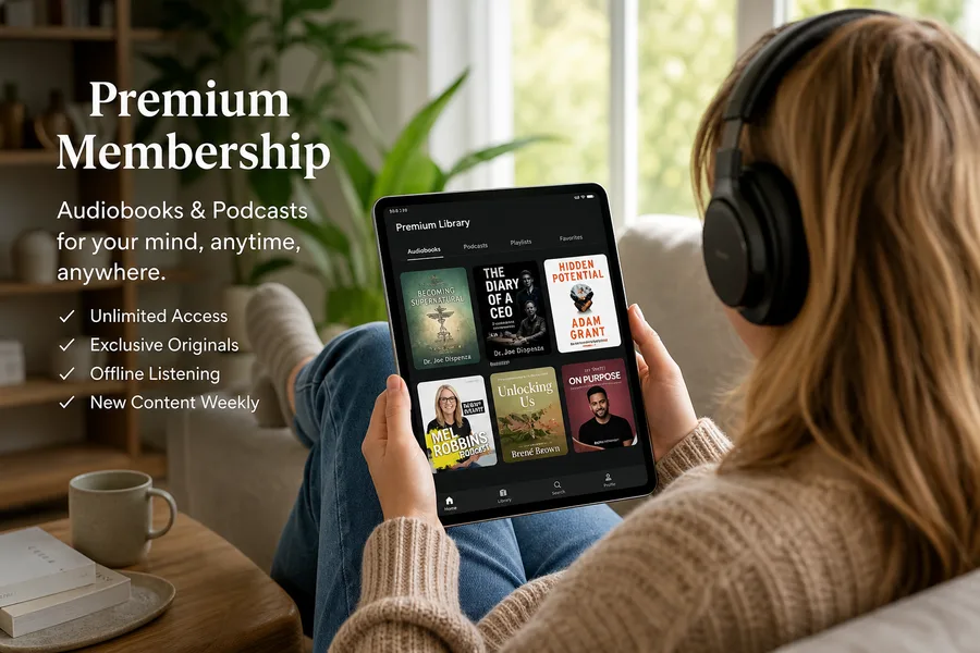 Audible inspired podcast app preview