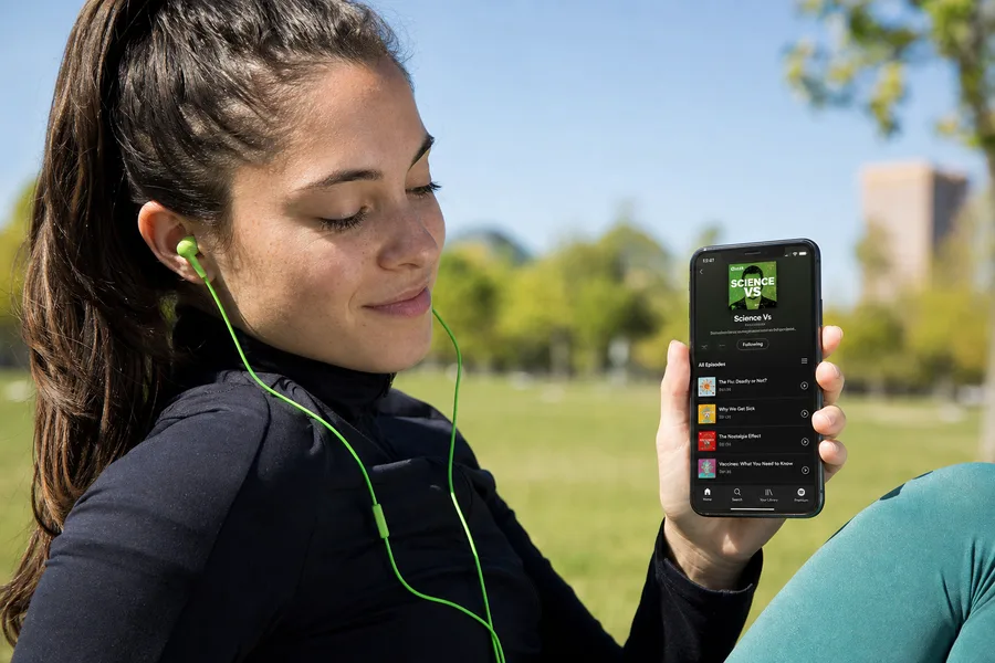 Spotify inspired podcast app preview