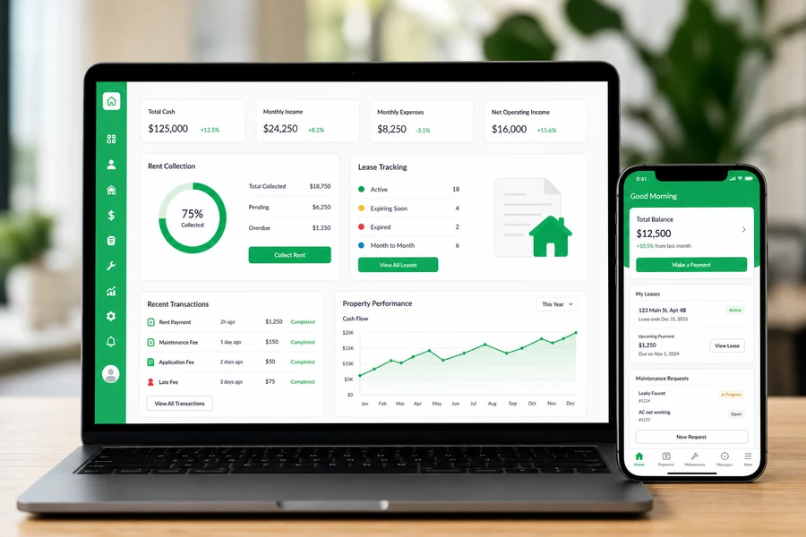 DoorLoop inspired property management software preview