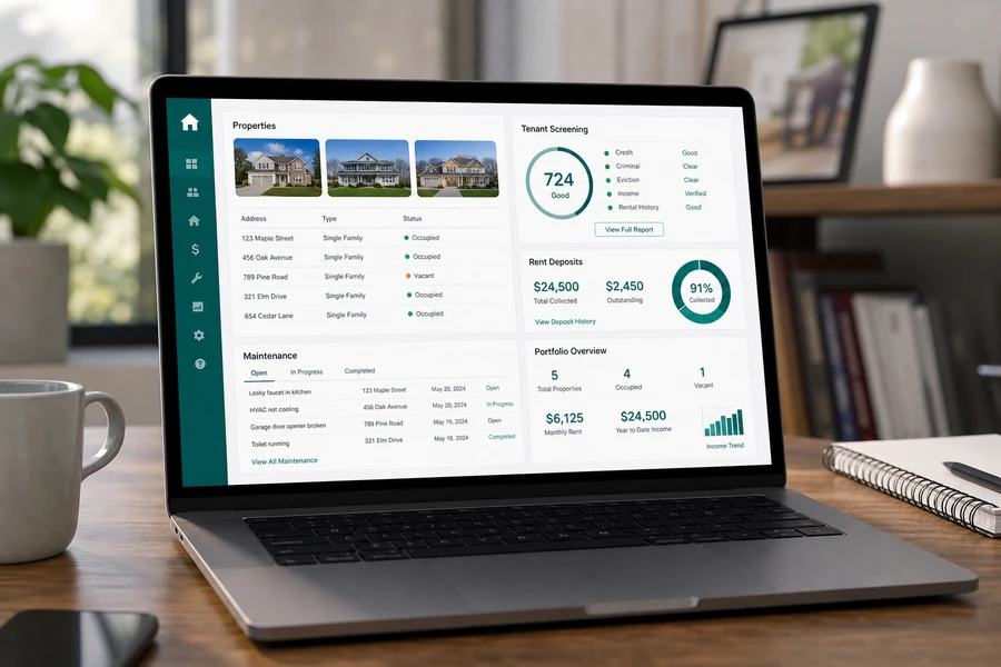 Propertyware inspired property management software preview