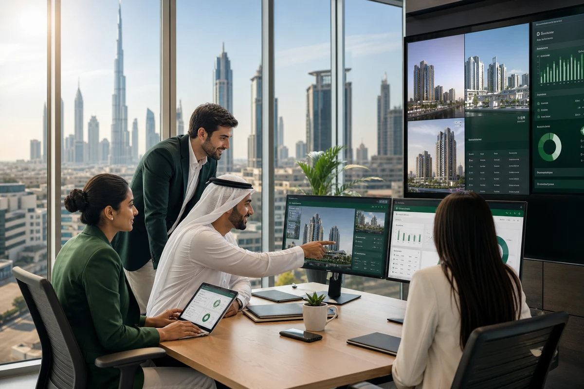 Dubai based property management software development team building tenant lease rent and maintenance platforms