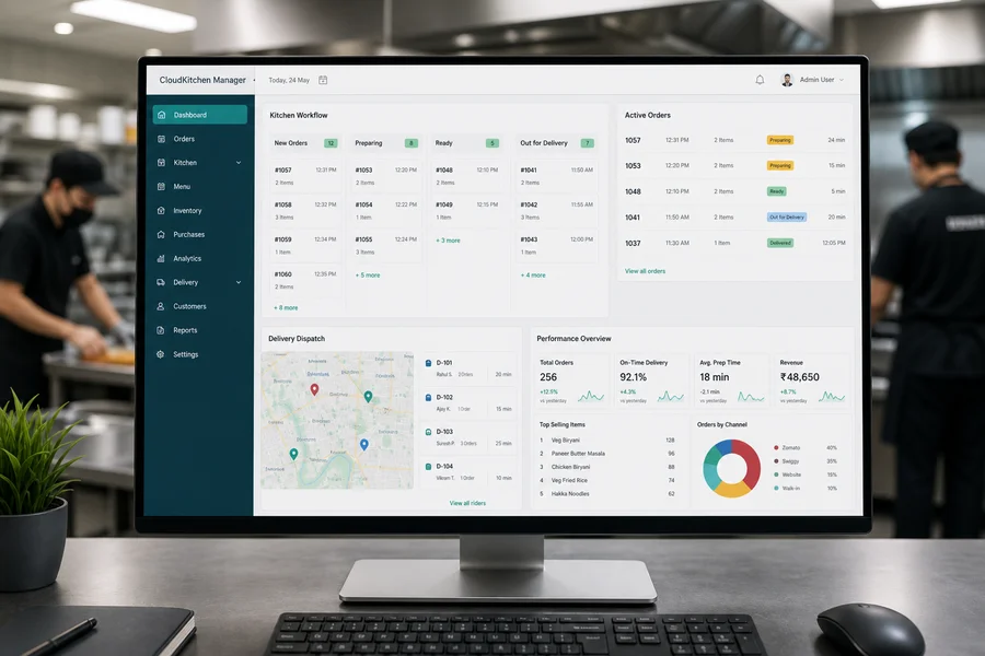 CloudKitchen Manager