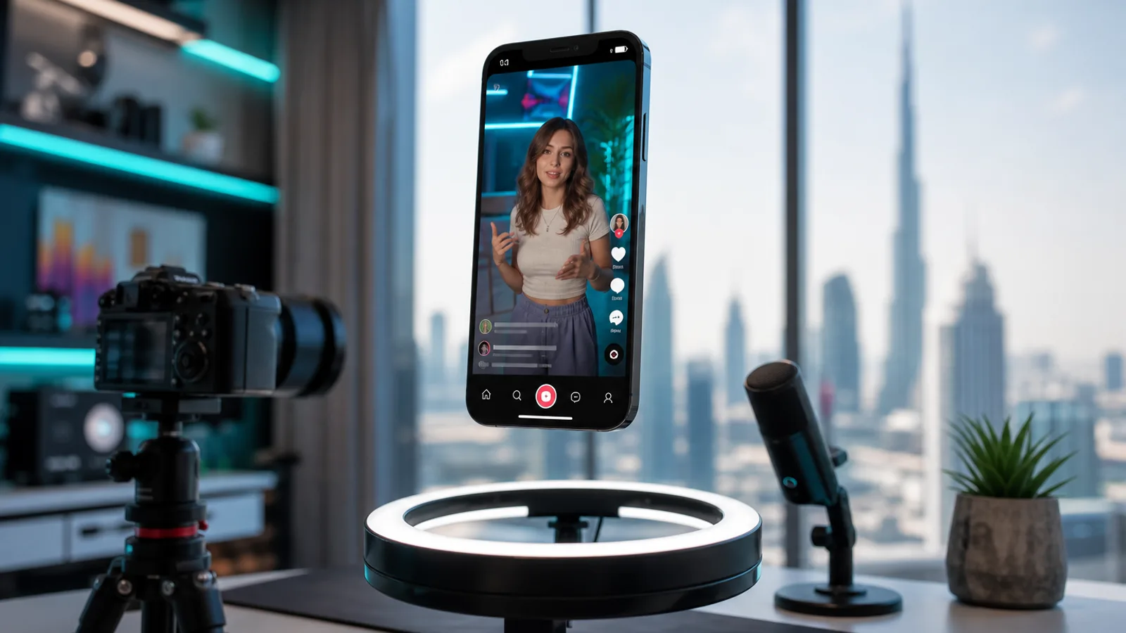 Short video app product concept with vertical feed and creator tools