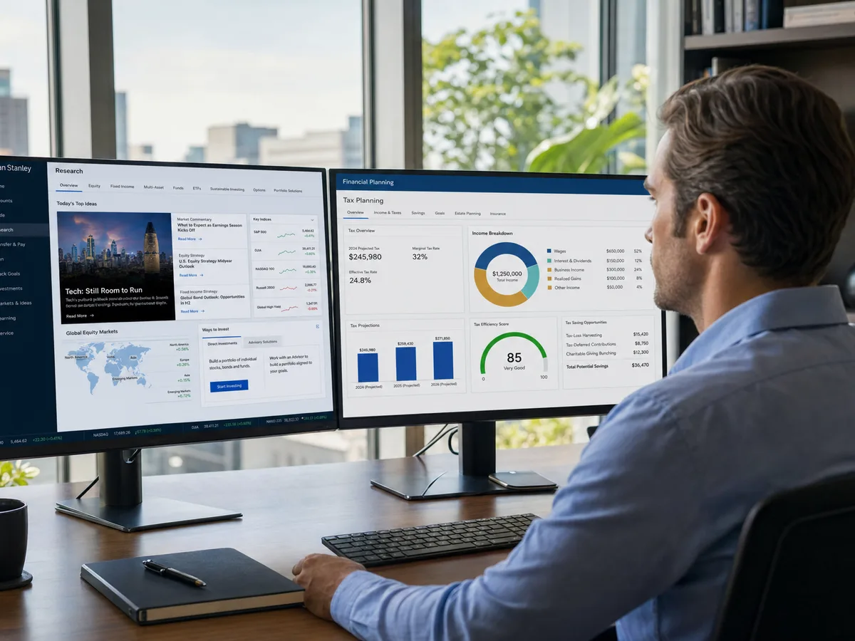 Charles Schwab inspired stock trading app preview