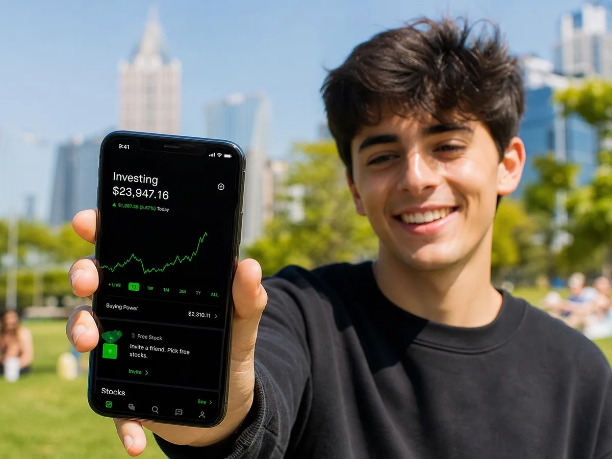 Robinhood inspired stock trading app preview