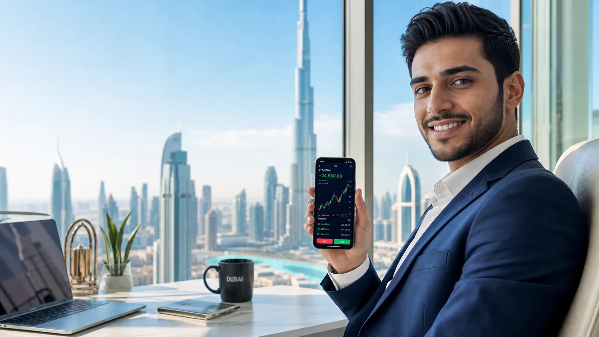 Stock trading app development company in Dubai, UAE building AI-powered trading platforms, real-time market dashboards, and secure investment applications