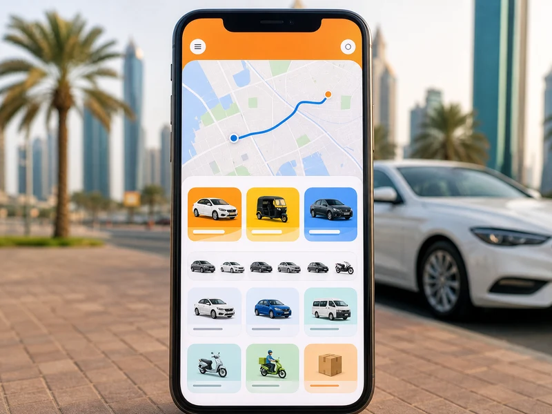 Ola inspired taxi booking app preview