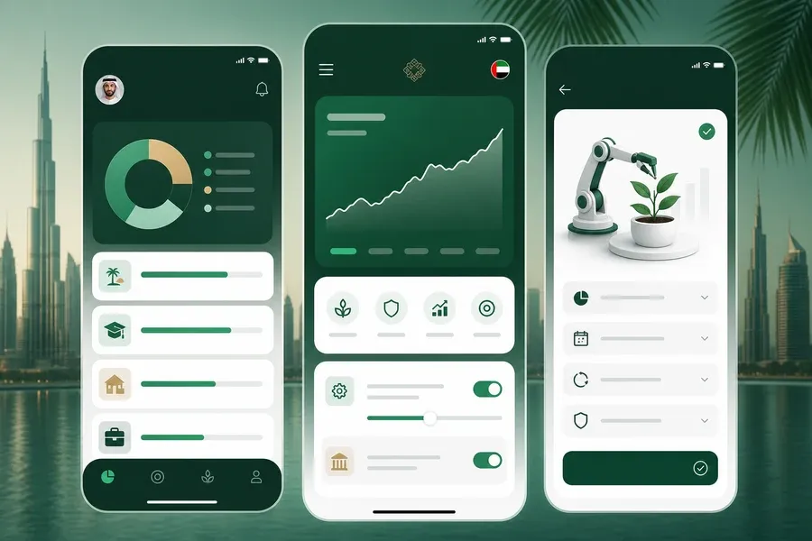 Sarwa inspired trading software app preview