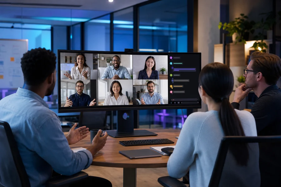Microsoft Teams inspired video conferencing app preview