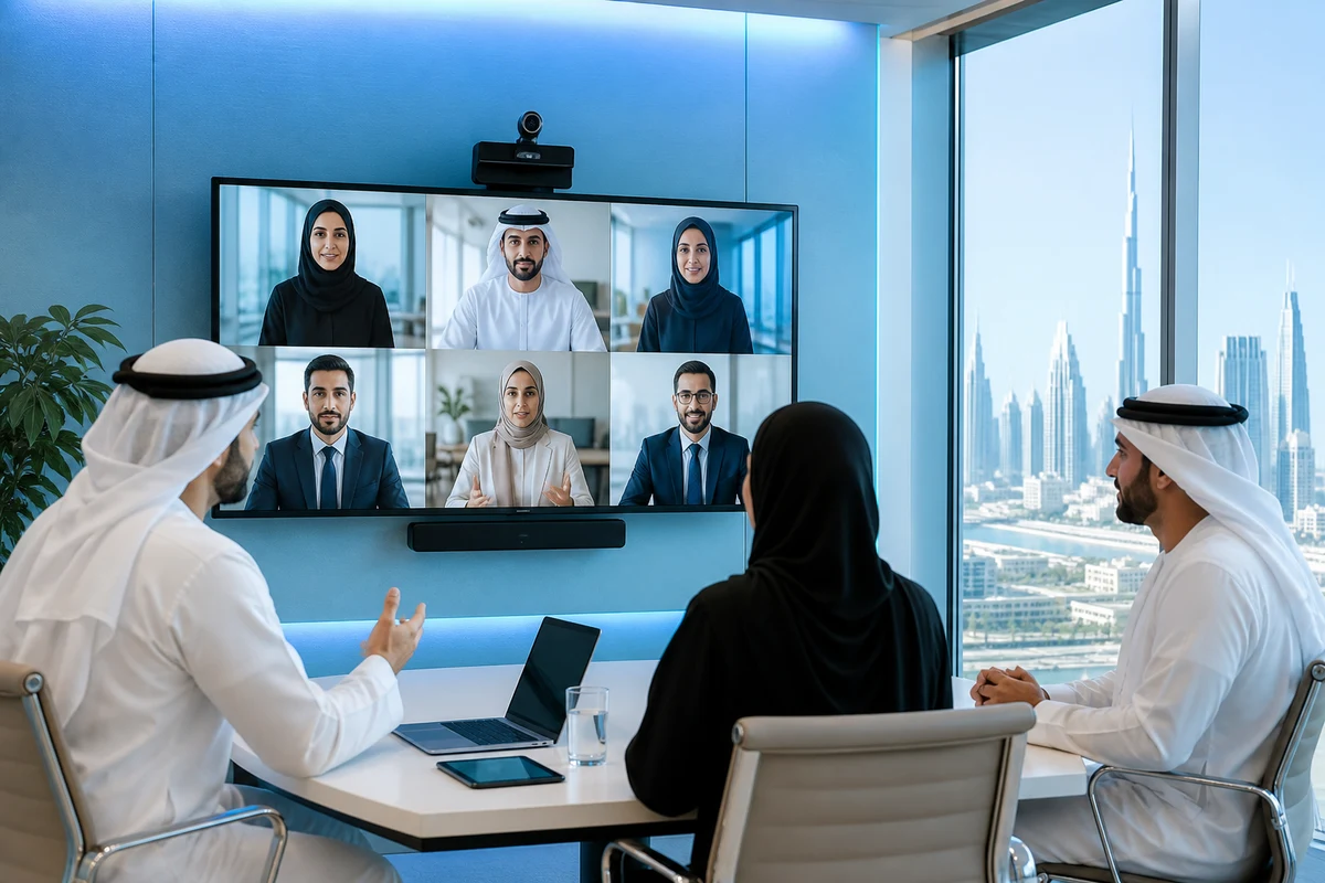 Video conferencing technology experts building a secure enterprise meeting platform in Dubai