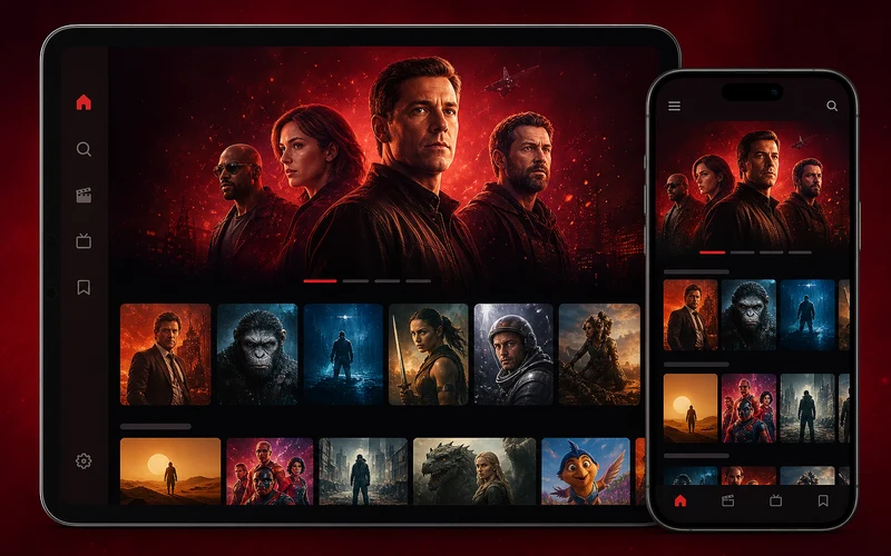 StarzPlay inspired video streaming app preview