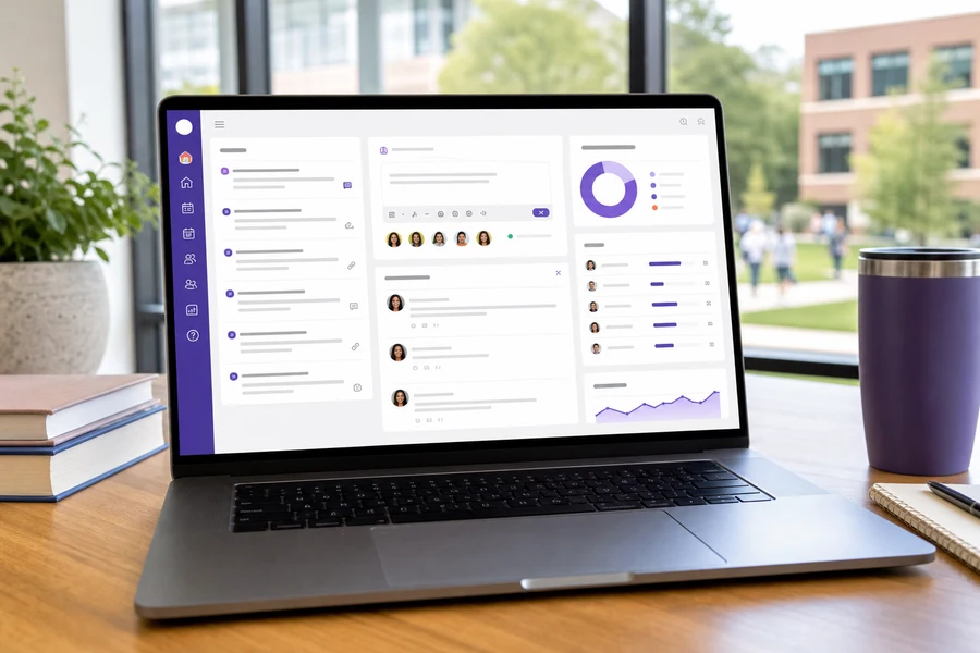 Canvas LMS inspired virtual classroom software preview