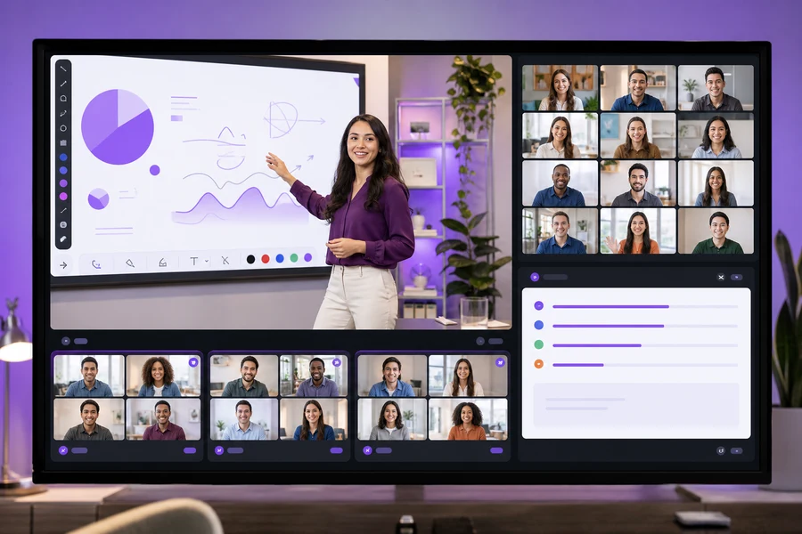 Zoom Education inspired virtual classroom software preview