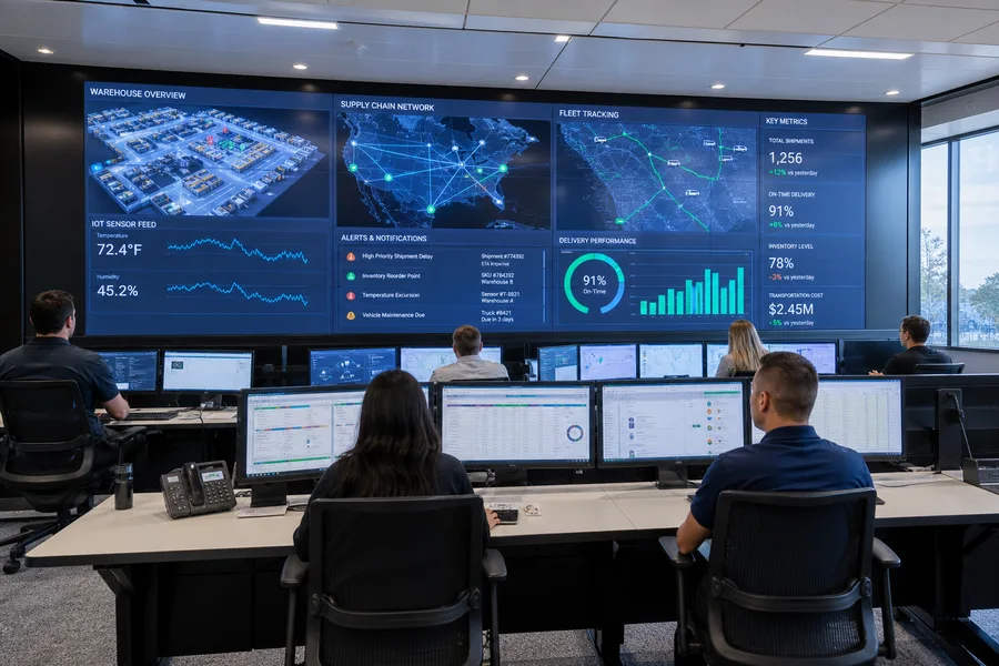 Enterprise inspired warehouse app preview