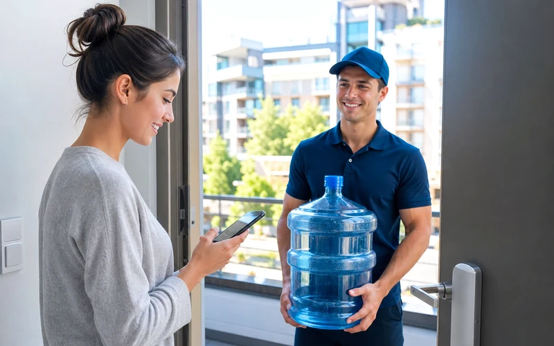 WaterDrop inspired water delivery app preview