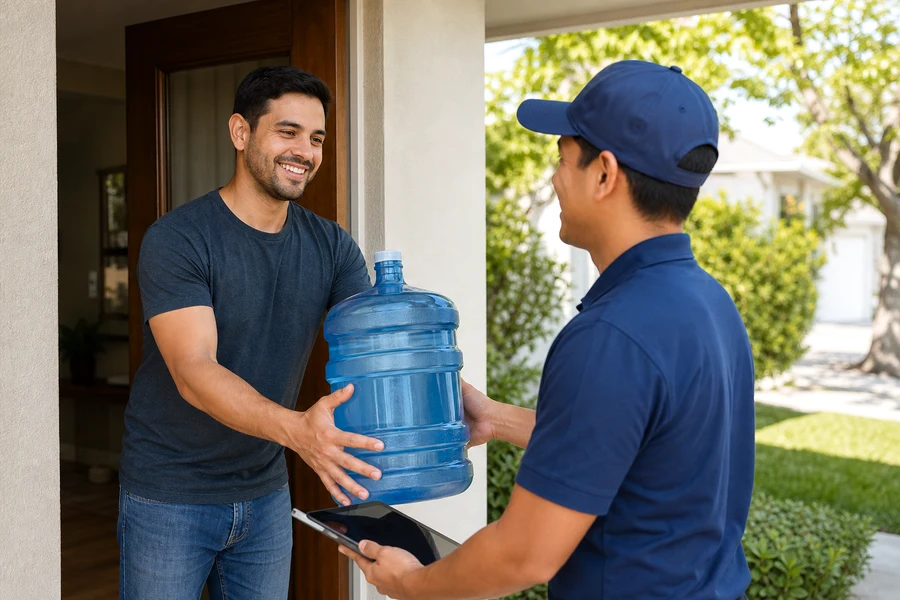 Water delivery app development for bottled water ordering subscription management and secure payments