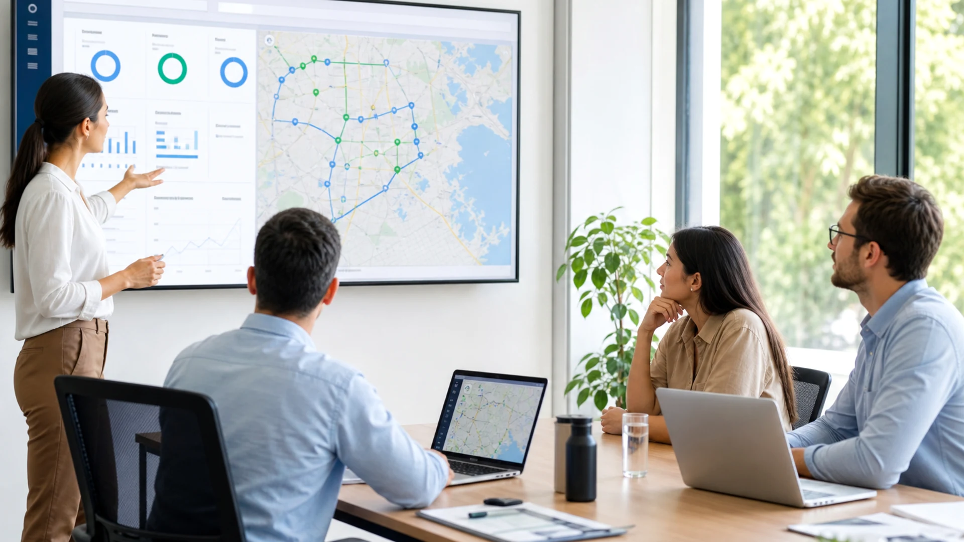 Dubai delivery technology team collaborating on a water delivery app with subscription management and distribution operations