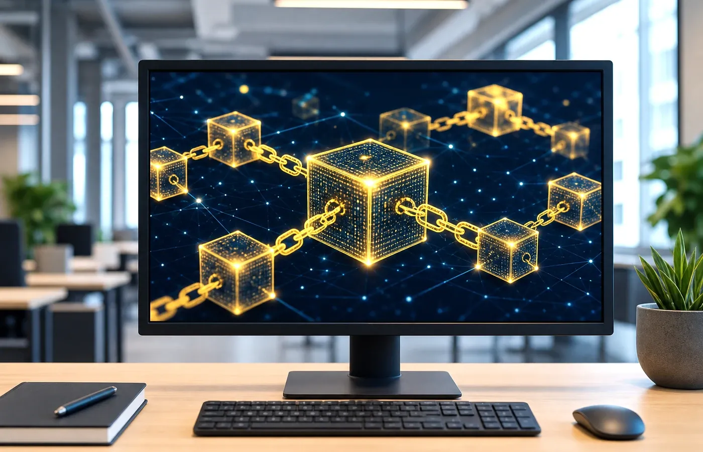 AI-powered Web3 decentralized future platform architecture and dashboard