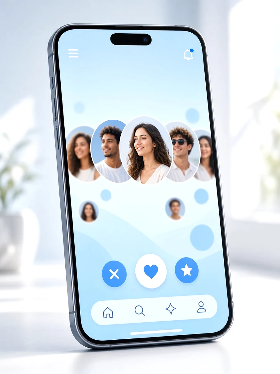Badoo inspired dating app preview