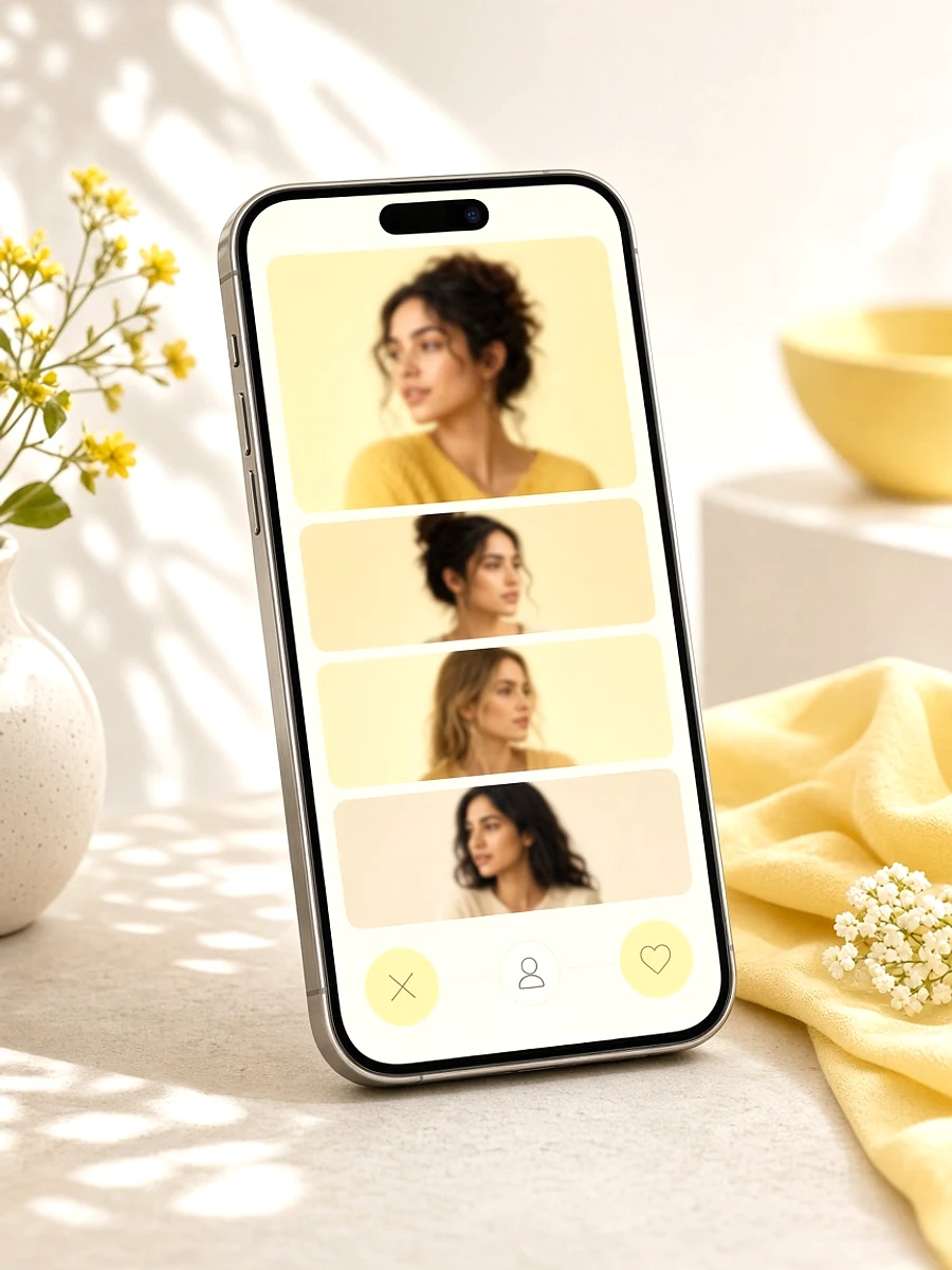 Bumble inspired dating app preview