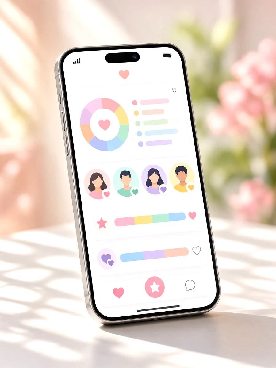 OkCupid inspired dating app preview