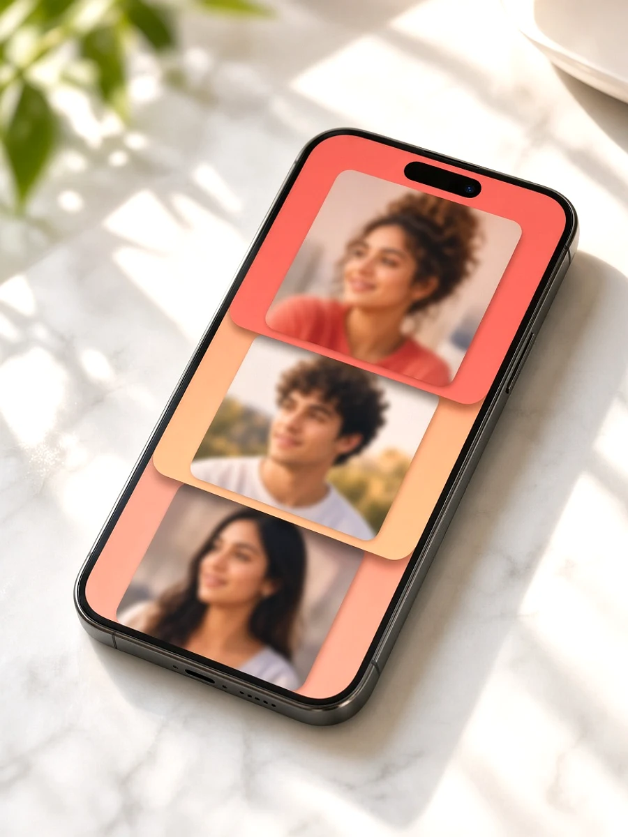 Tinder inspired dating app preview