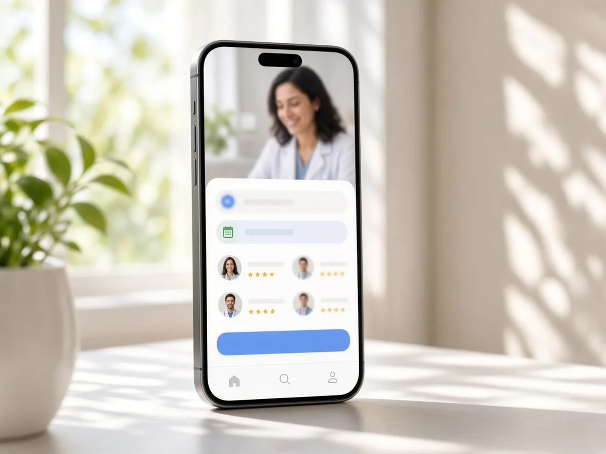 Zocdoc inspired doctor on demand app preview