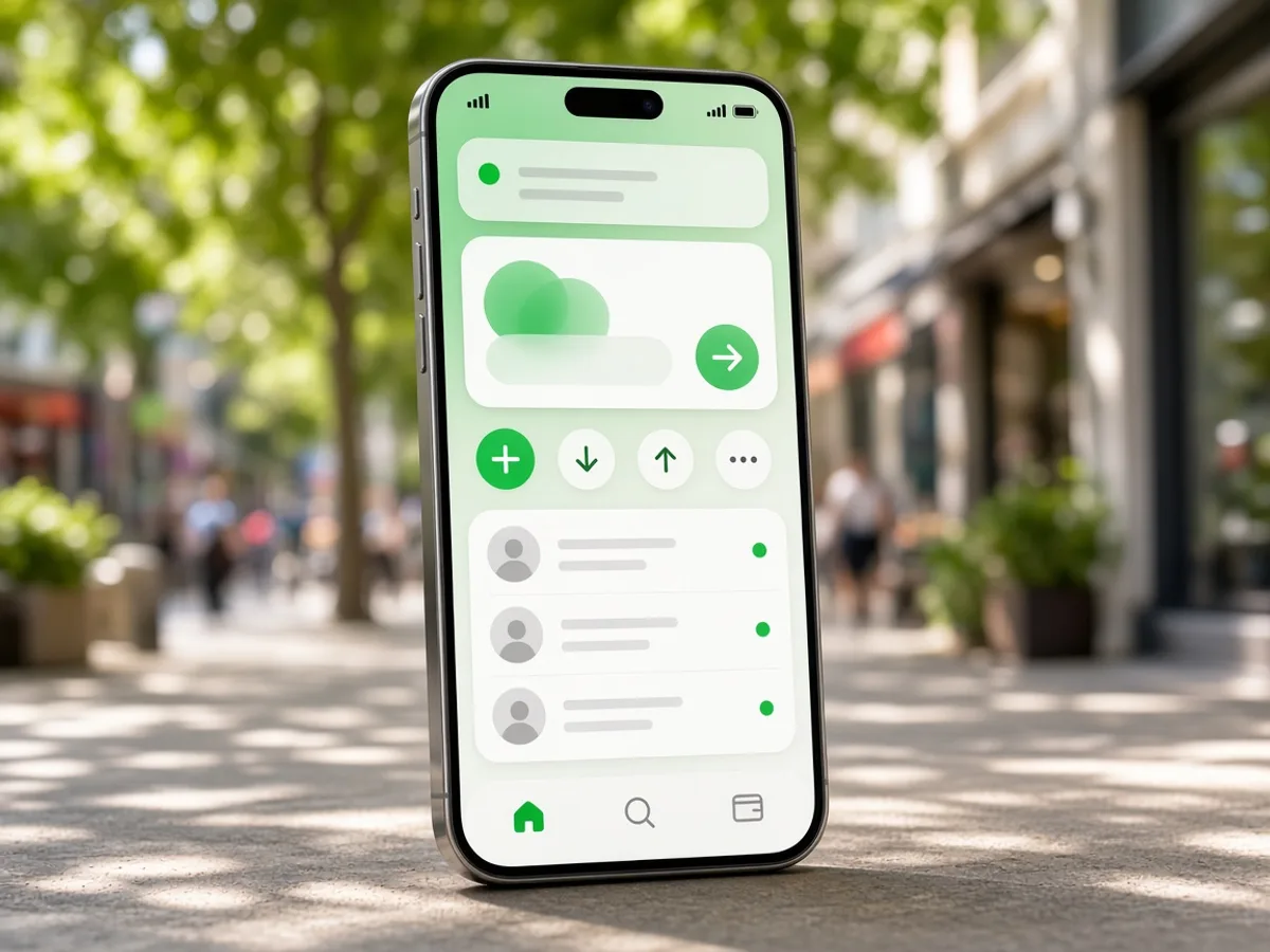 Cash App inspired ewallet app preview