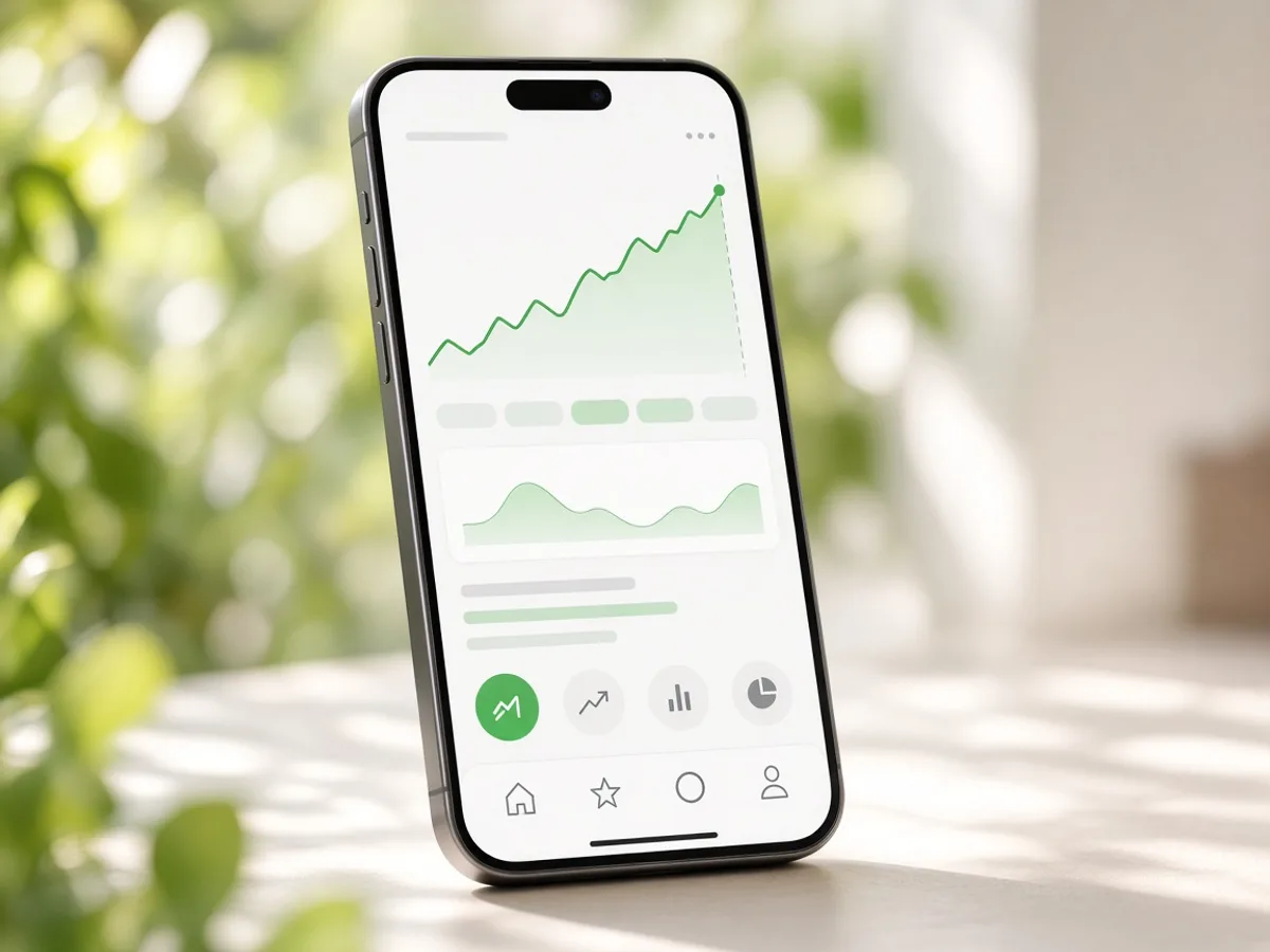 Robinhood inspired fintech app preview