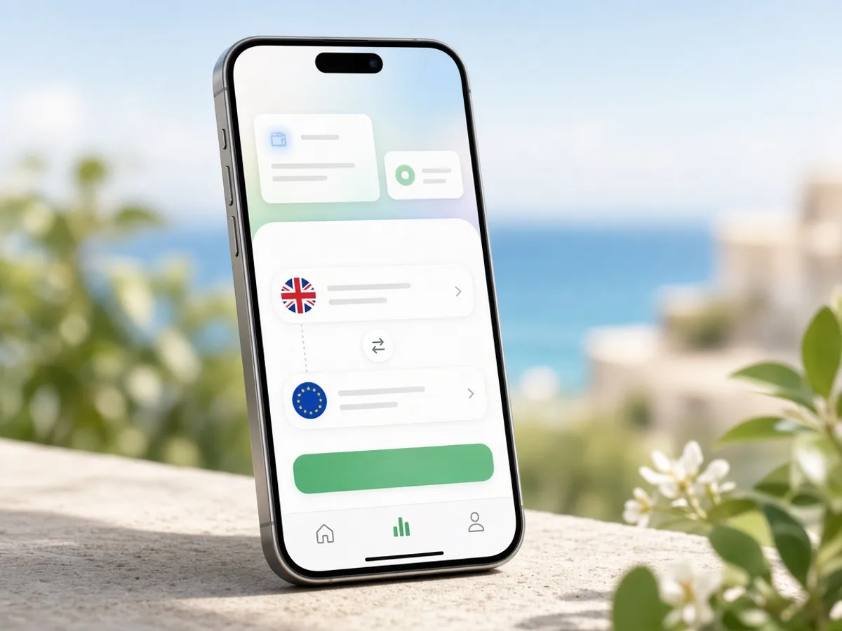 Wise inspired fintech app preview