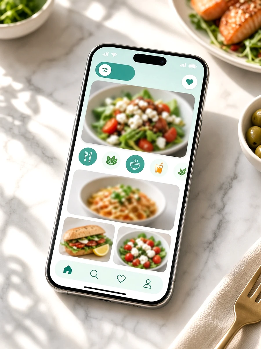 Deliveroo inspired food delivery app preview