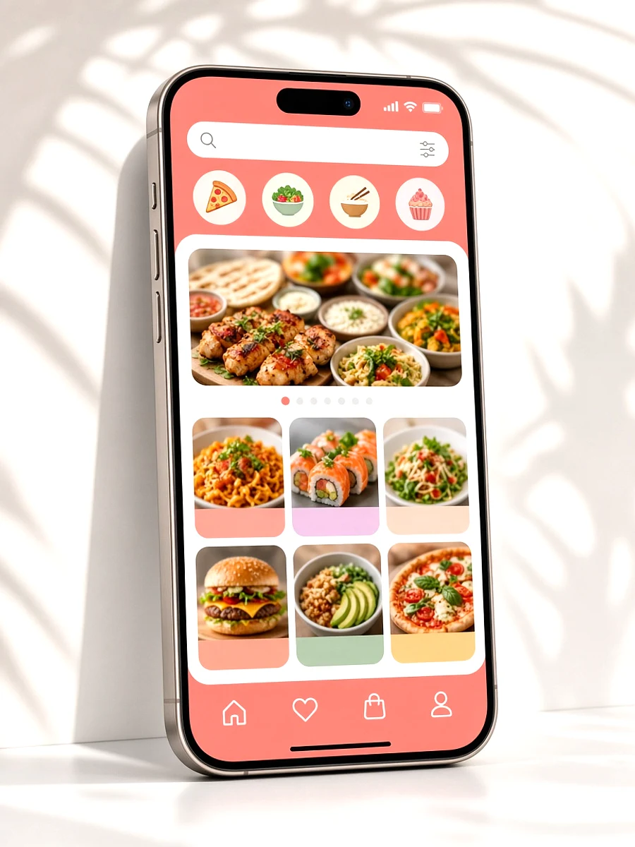 Foodpanda inspired food delivery app preview