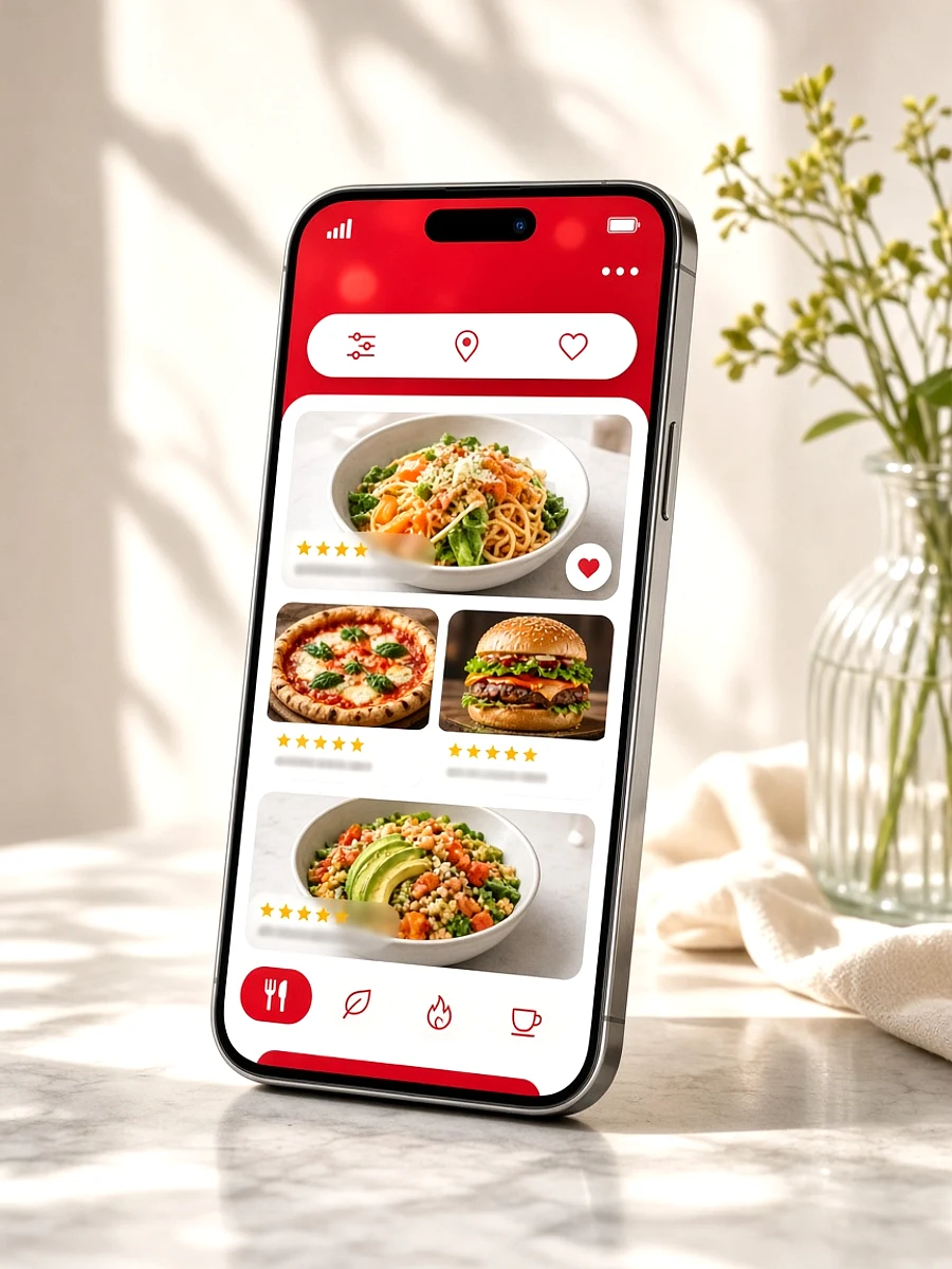 Zomato inspired food delivery app preview