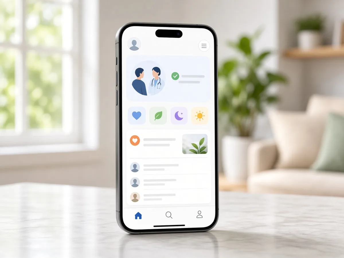 HealthTap inspired healthcare app preview