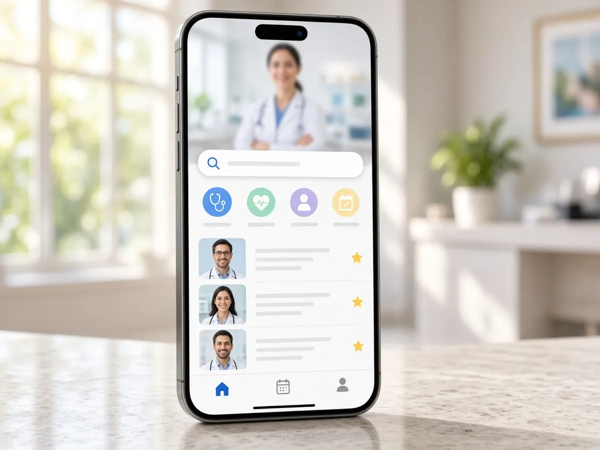 Practo inspired healthcare app preview