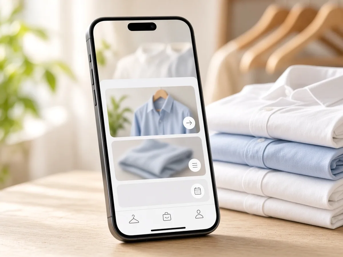 Cleanly inspired laundry app preview
