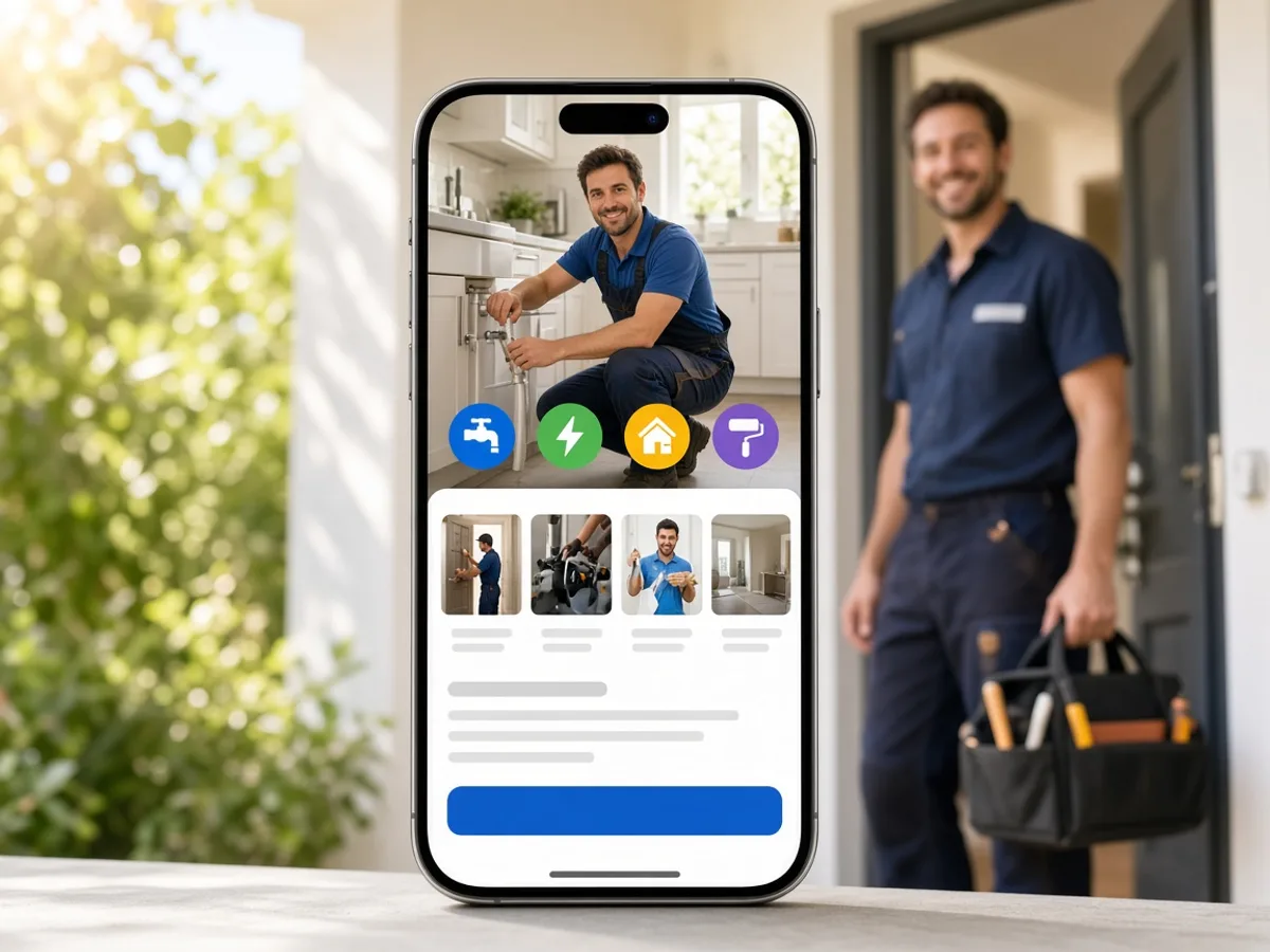 Handy inspired on demand app preview