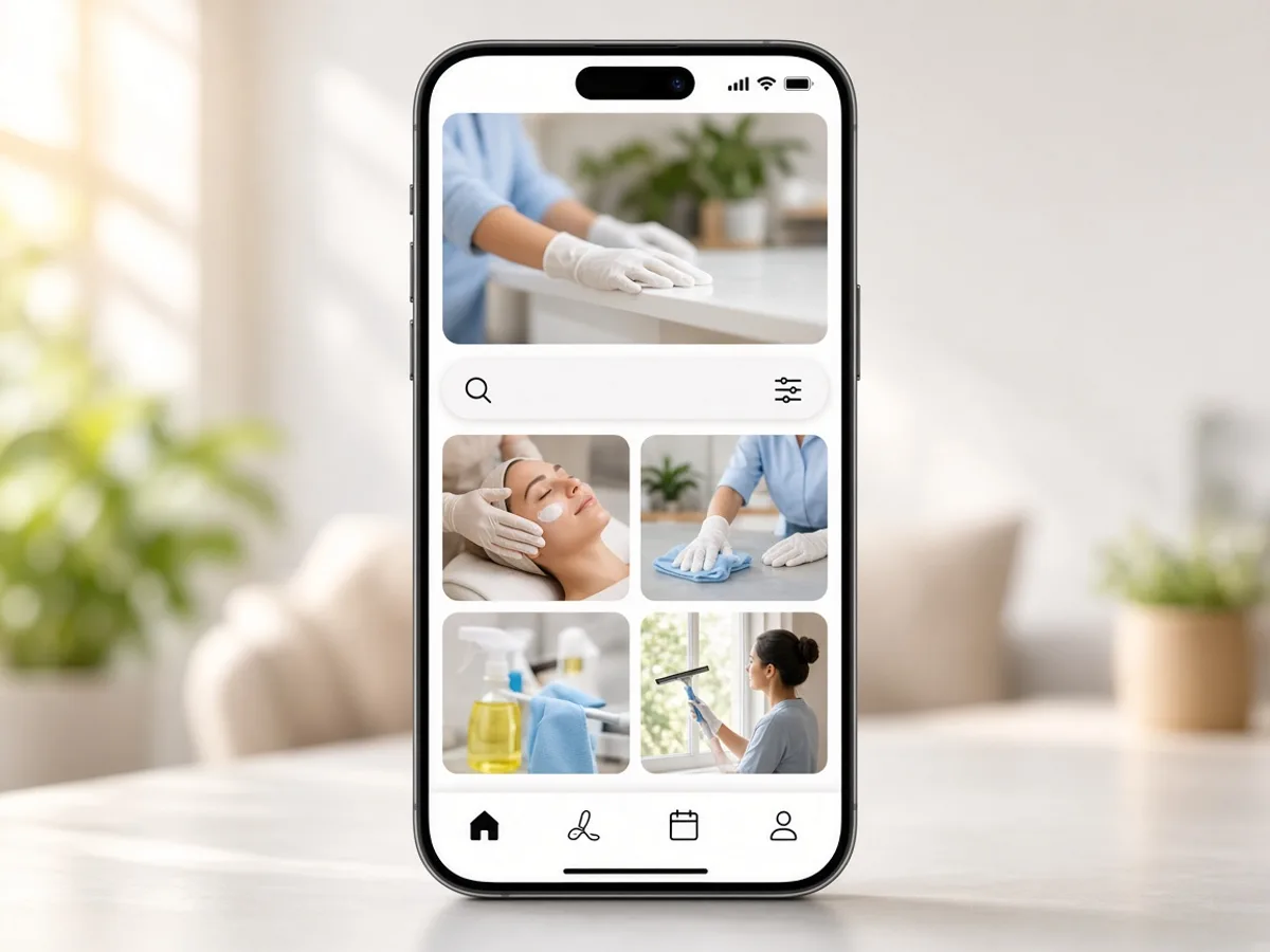 Urban Company inspired on demand app preview